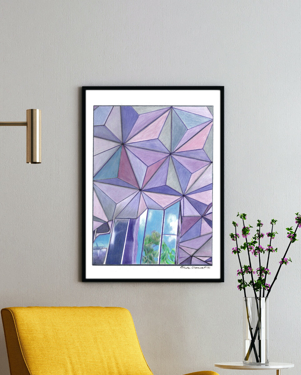 Reflections of Epcot Art Print