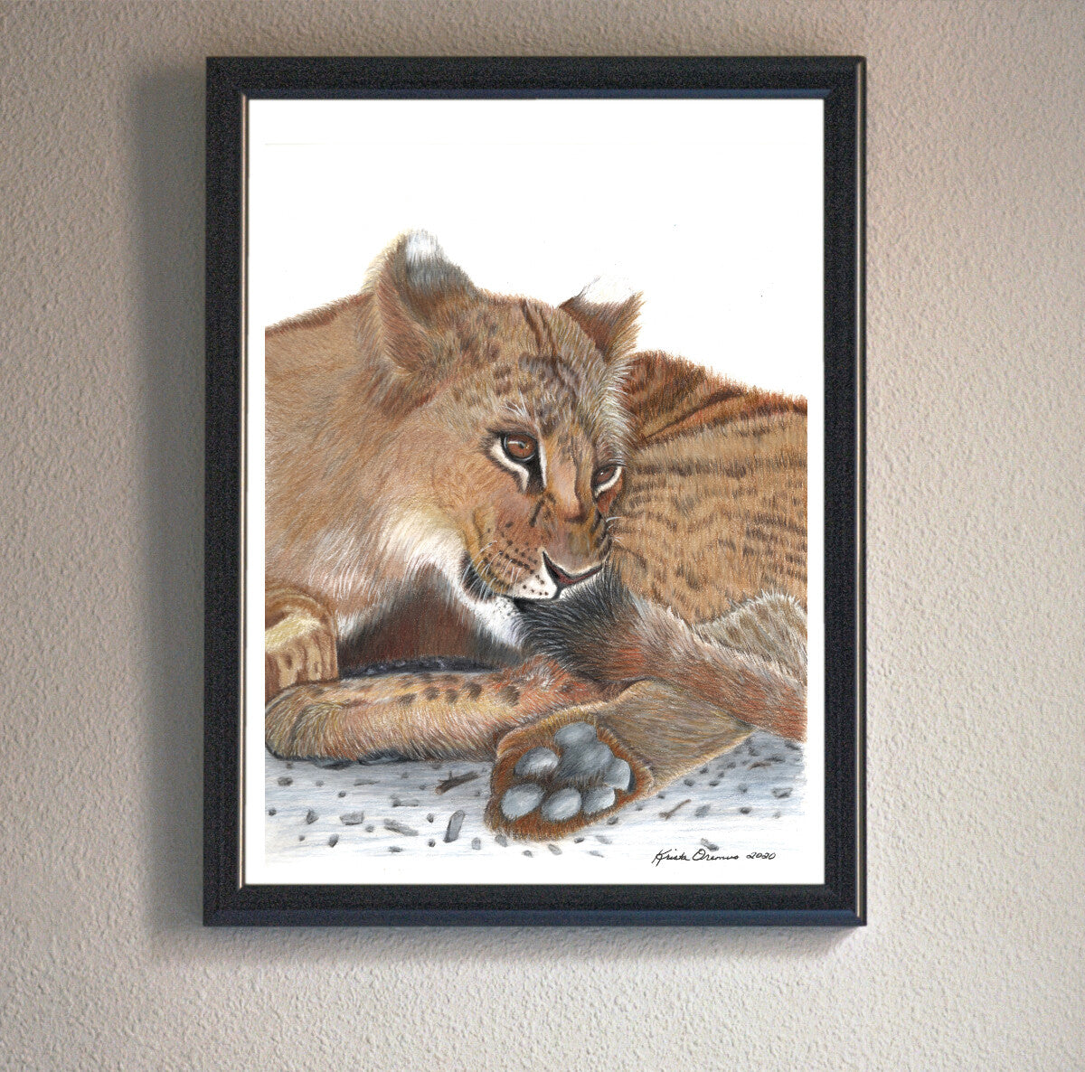 Catch a Lion by the Tail Art Print
