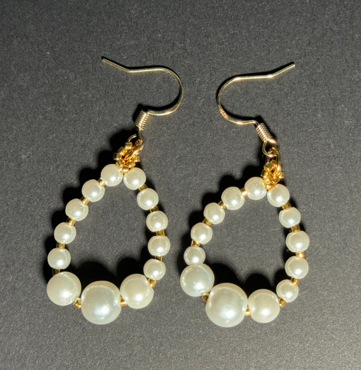 Pearldrop Fish Hook Earrings