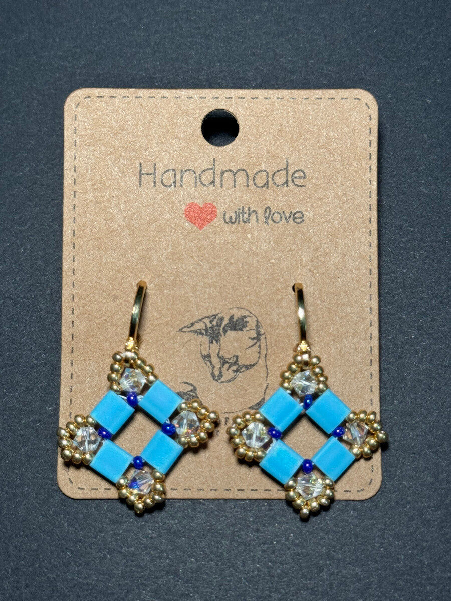 Glacier Galaxy Lever Back Earrings