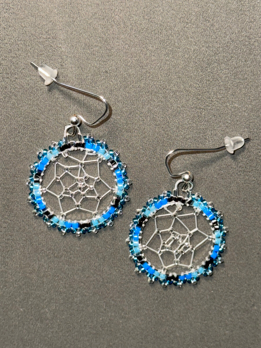 Dreamcatcher Fish Hook Earrings