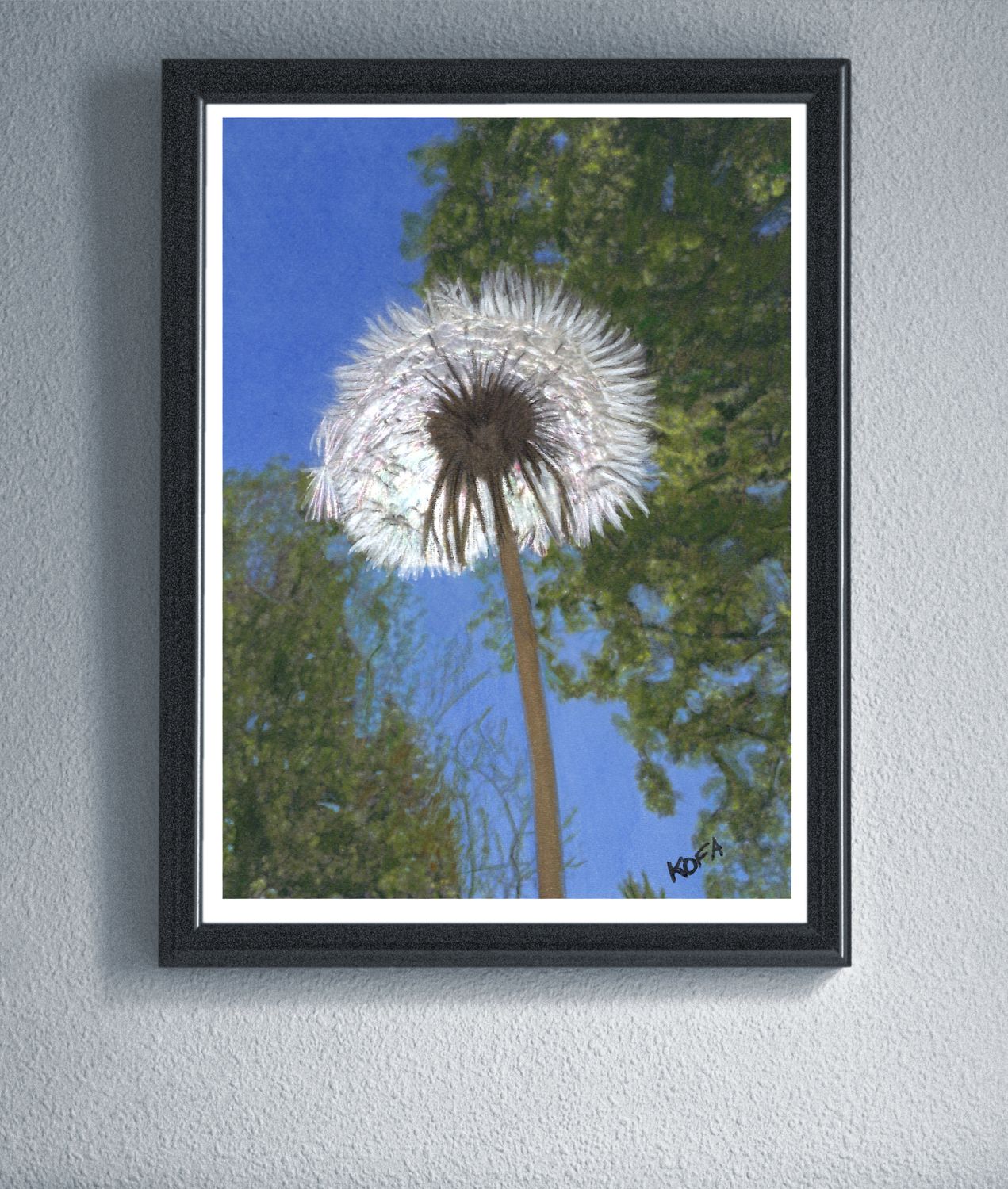 Waiting for a Wish Colored Pencil Art Print