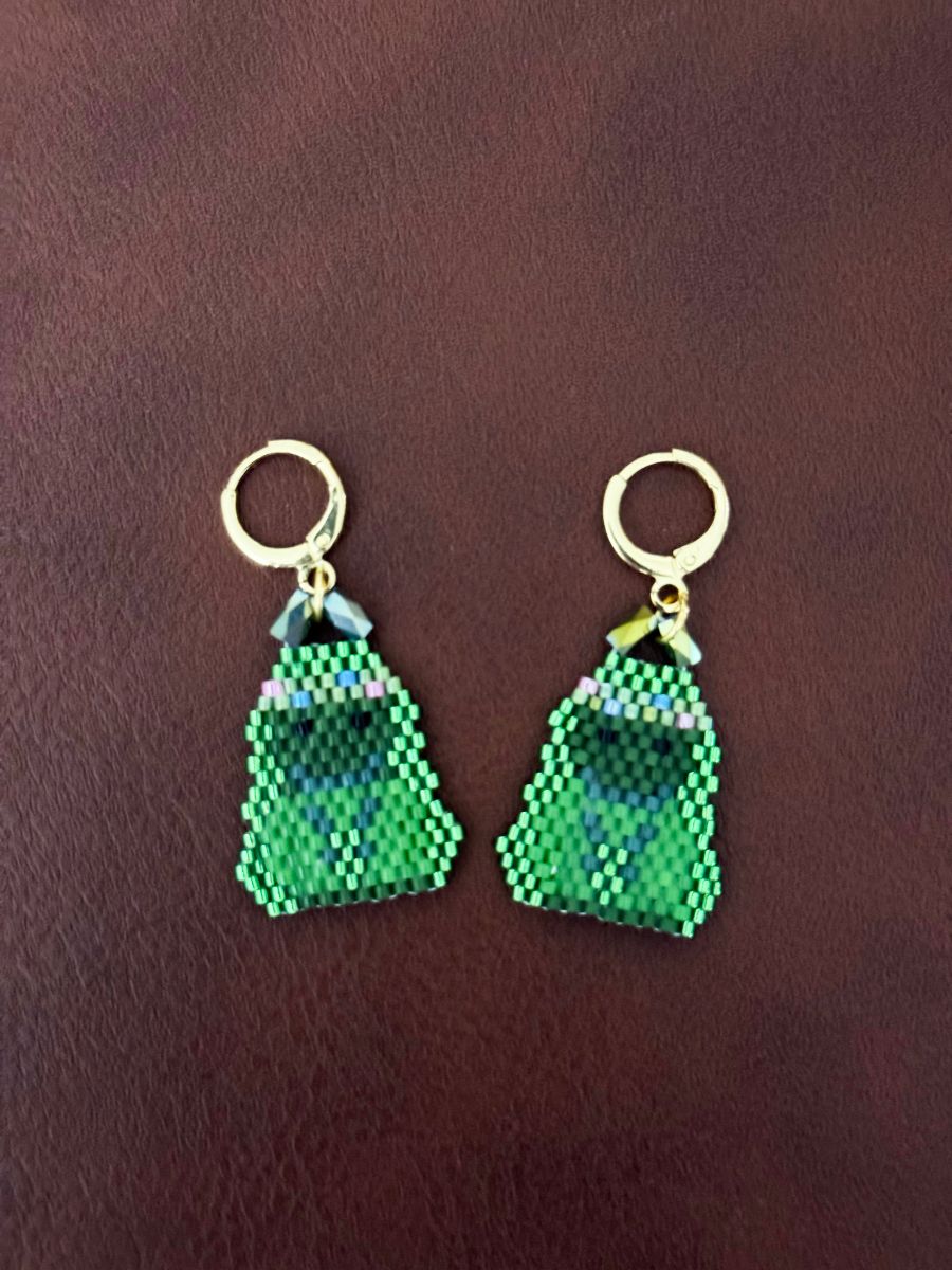 Te Fiti Moana Themed Leverback Earrings