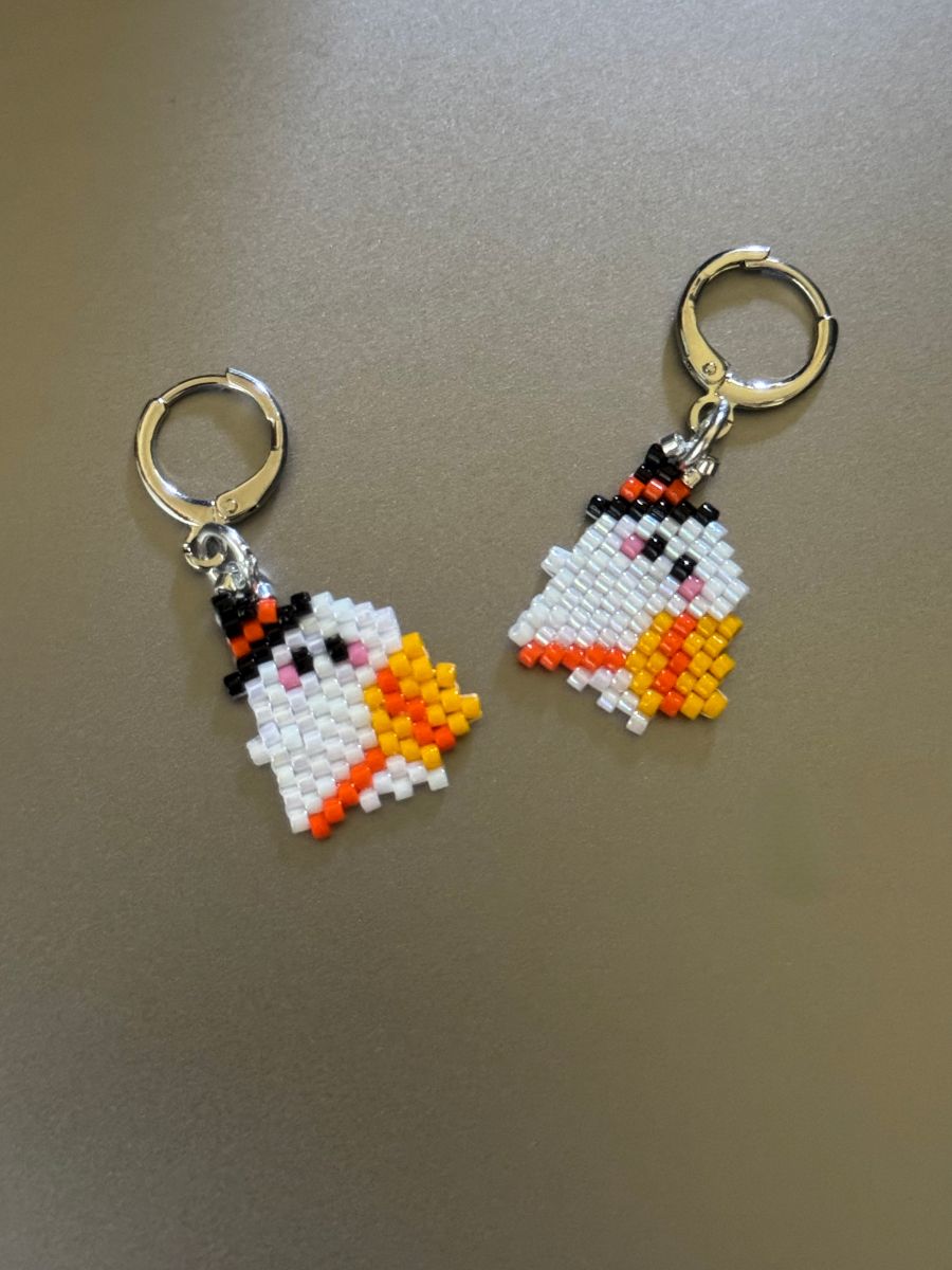 Mini Broomstick Boos Leverback Earrings