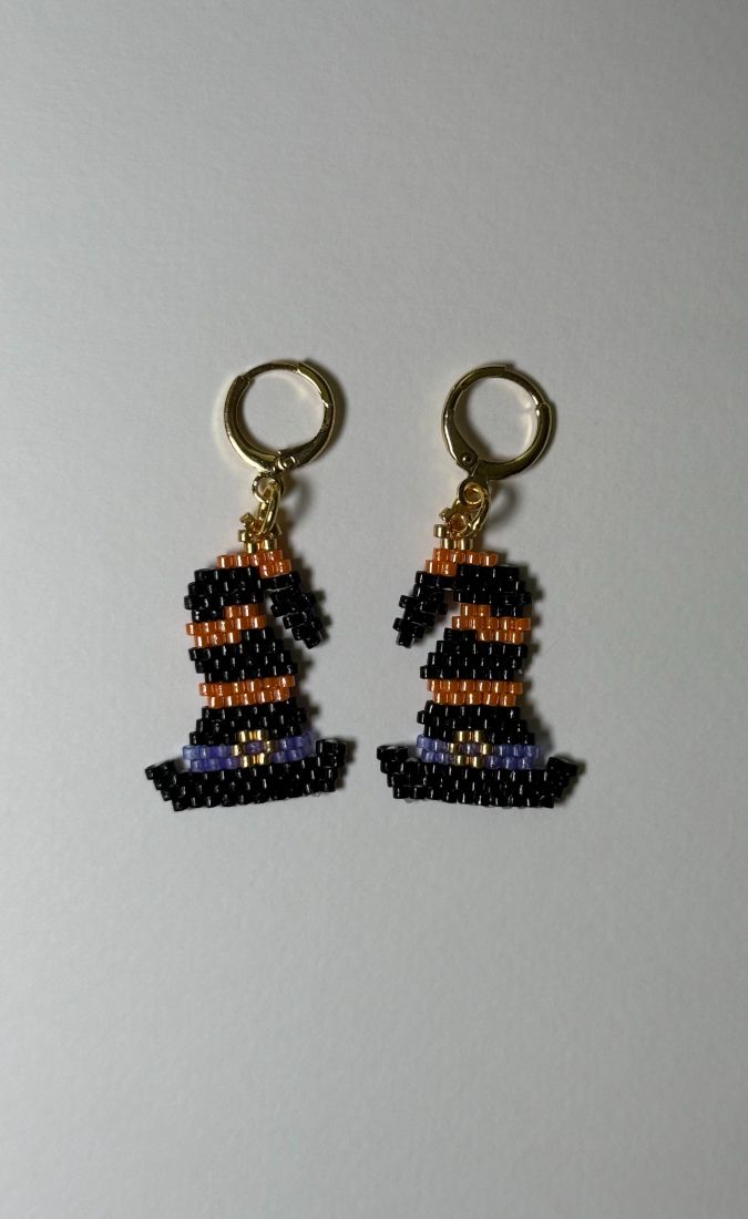 Witchy Hat Leverback Earrings