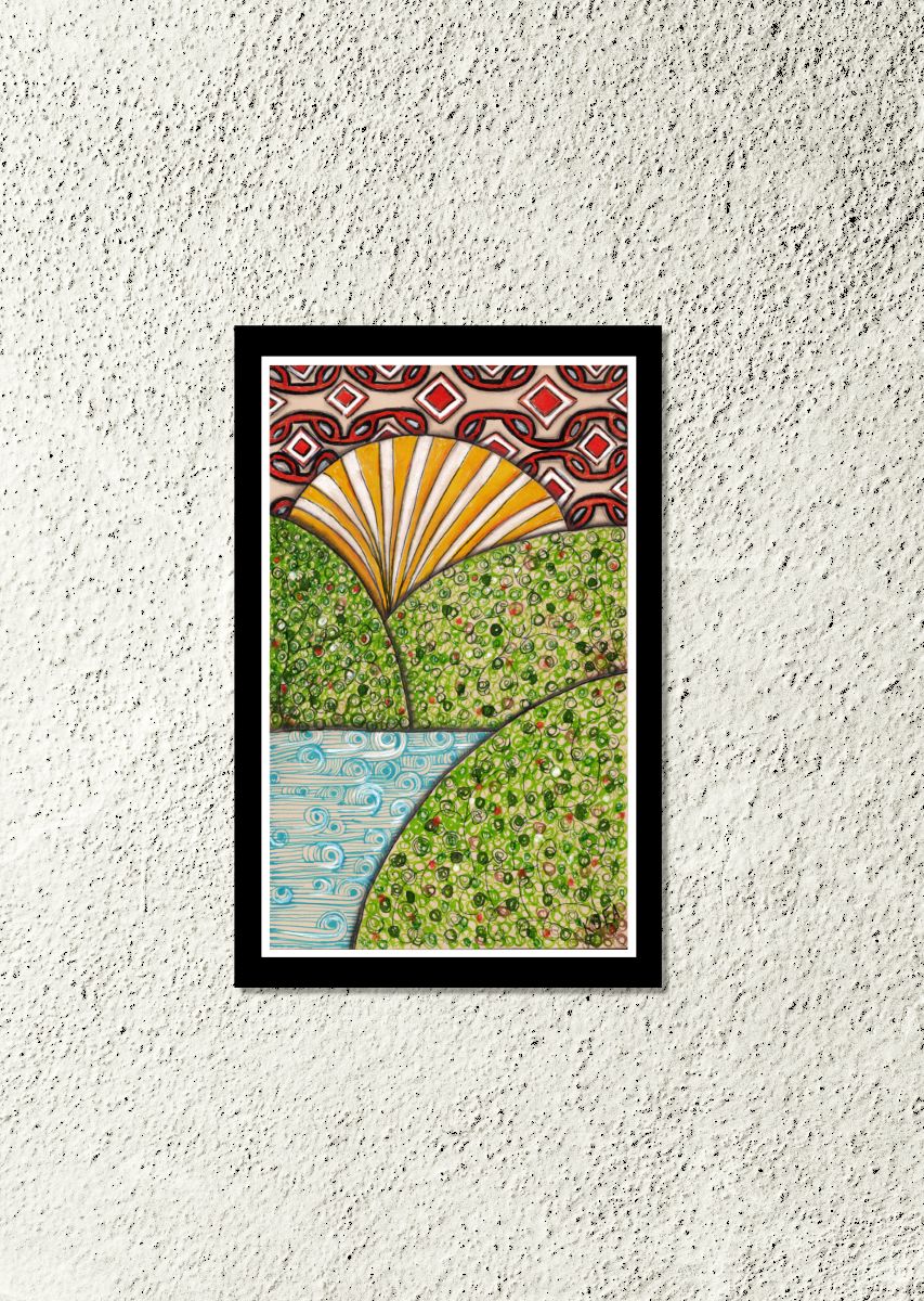 Patches Abstract Art Print