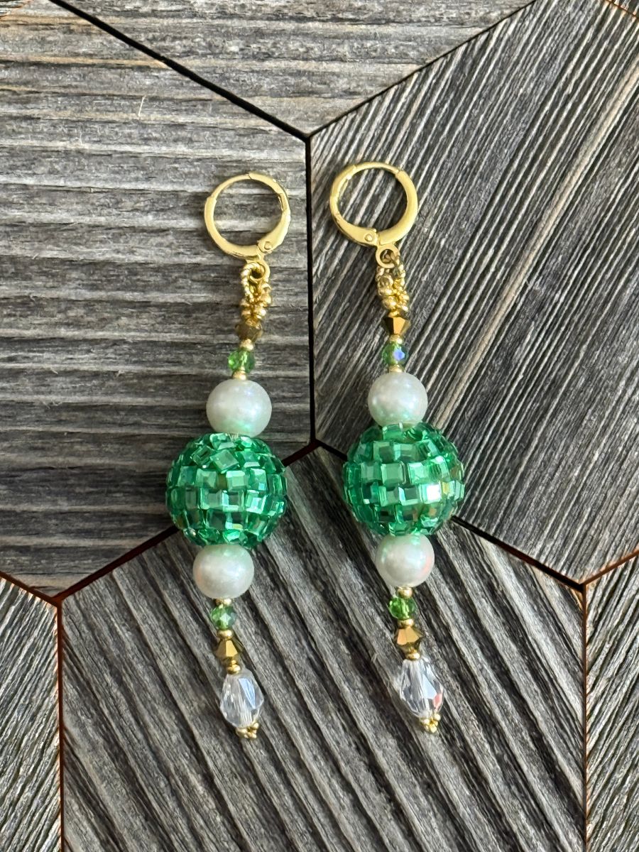 Disco Baubles Leverback Earrings