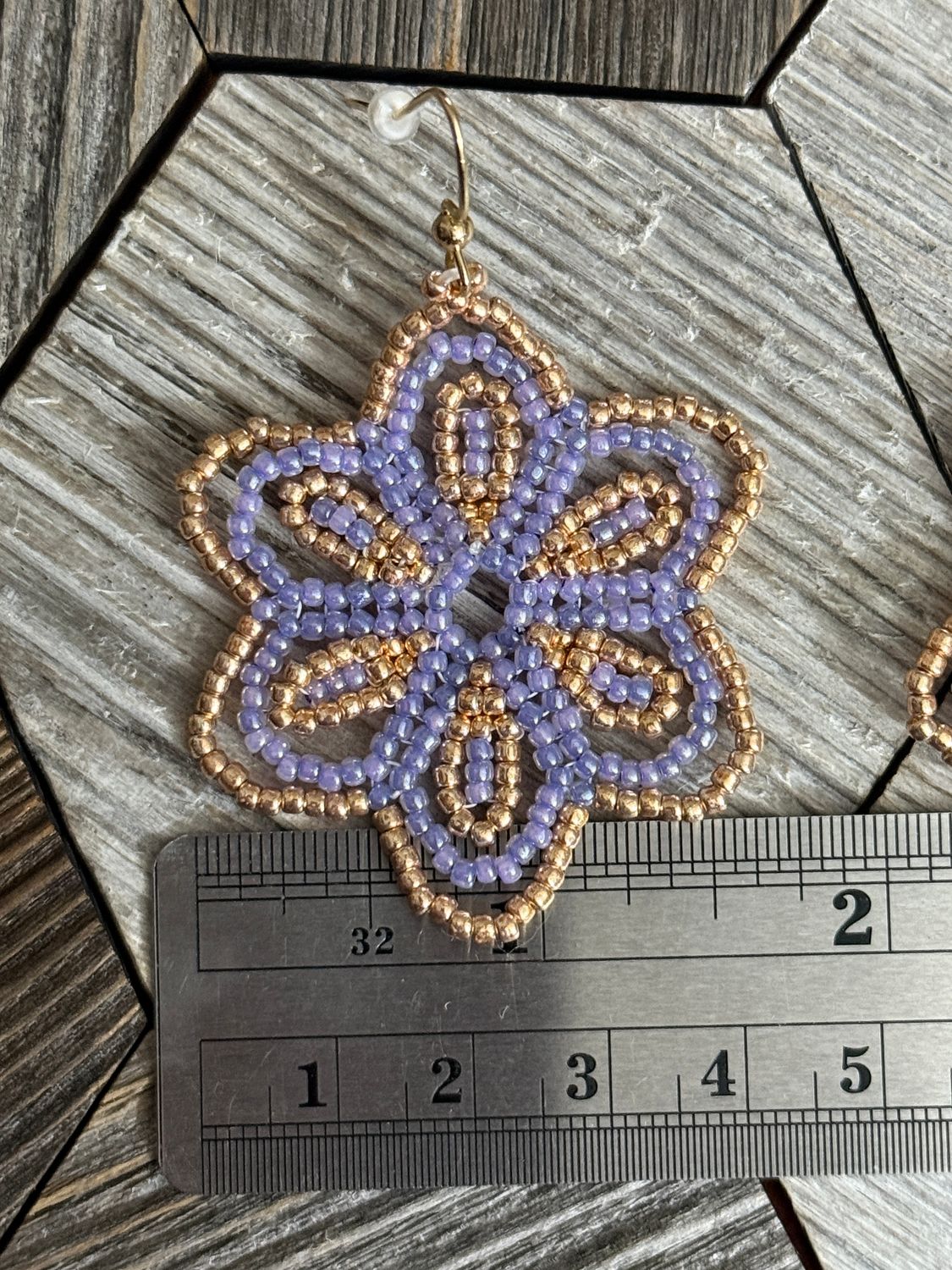 Epcot Flower and Garden Themed Flower Fishhook Earrings