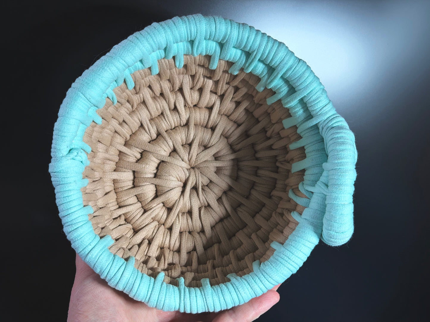 Ecoweave Blue and Brown Basket