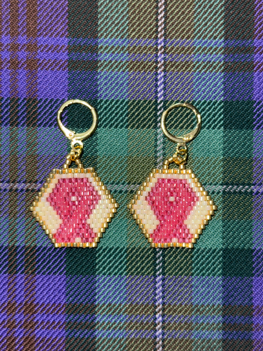 Breast Cancer Awareness Leverback Earring