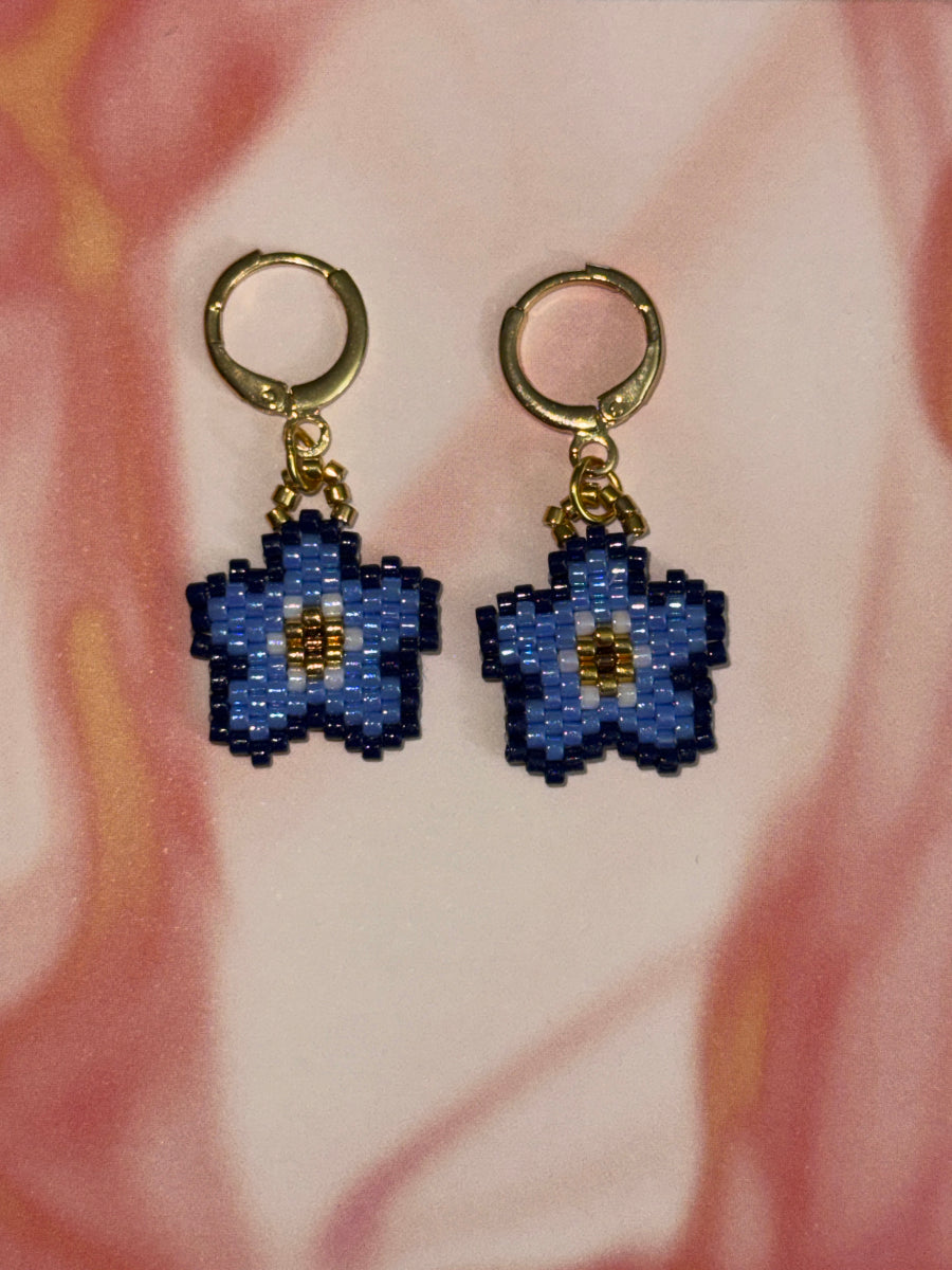 Forget Me Not Leverback Earring
