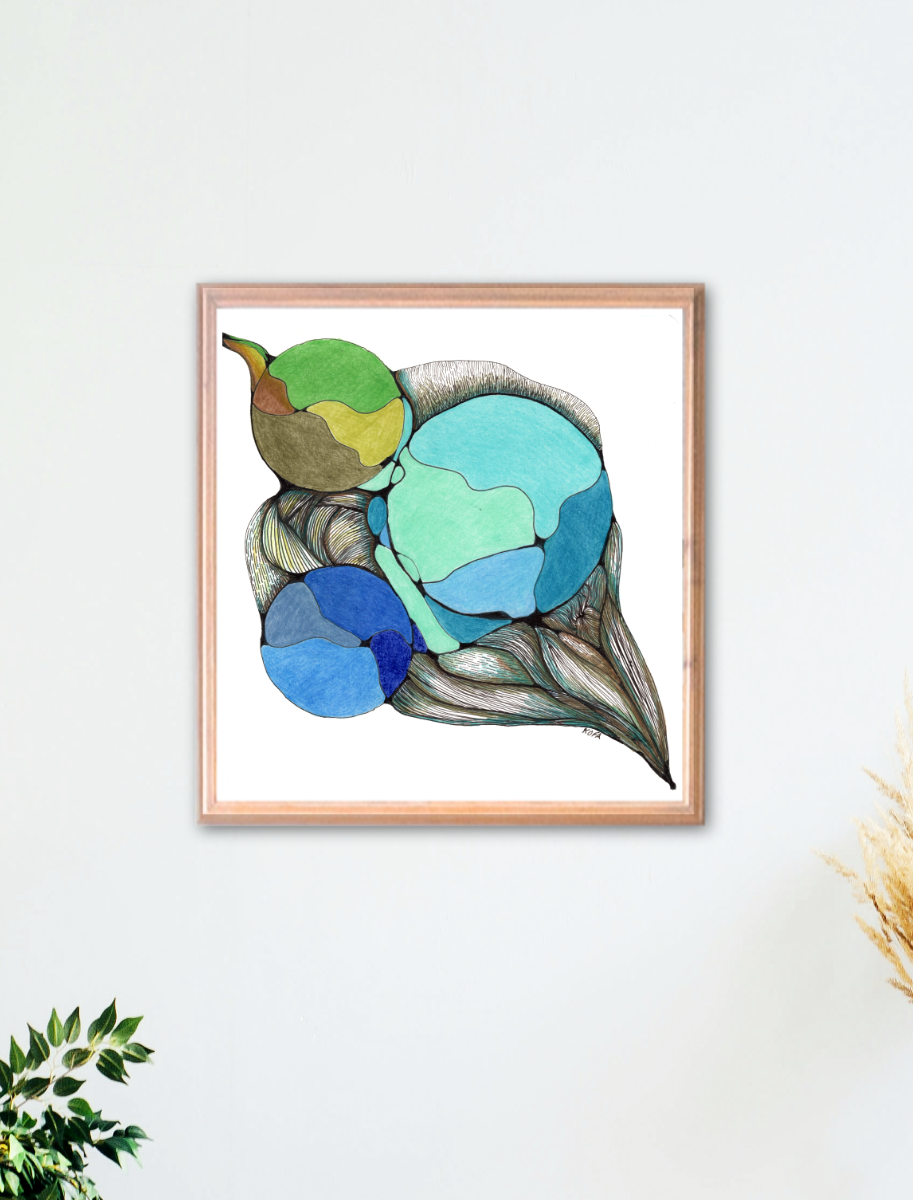 Tides that Bind Us Zentangle Art Print