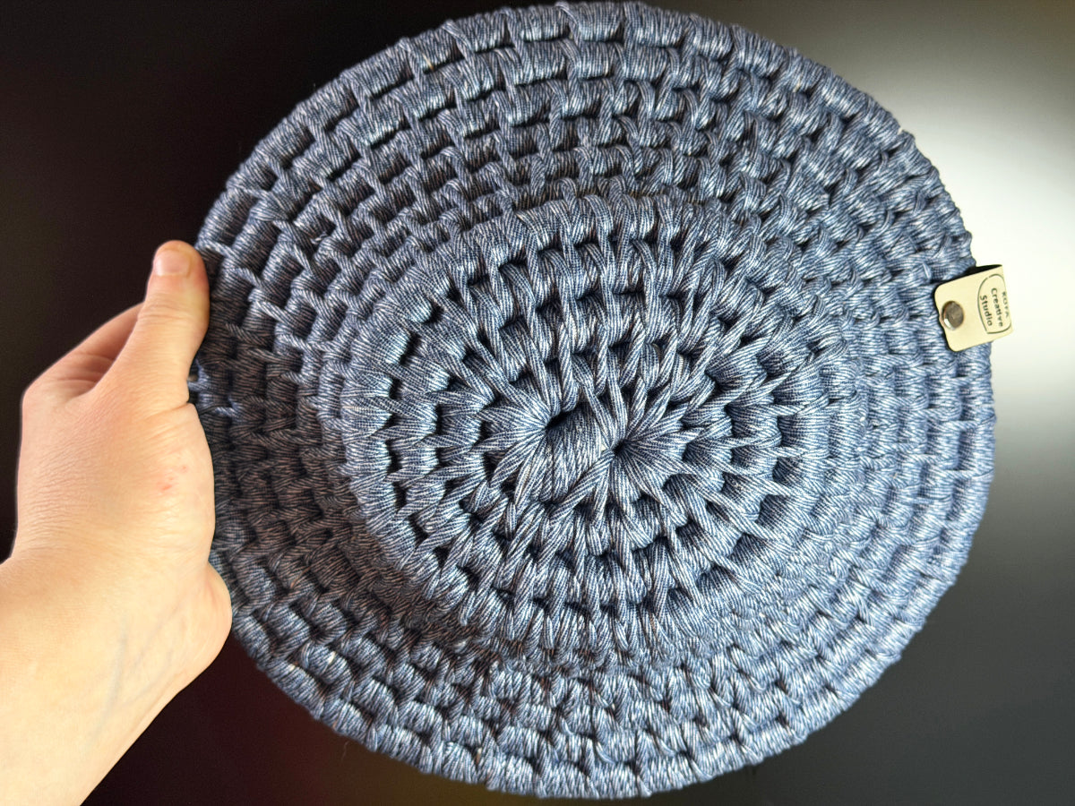 Large Jean Blue Ecoweave Basket