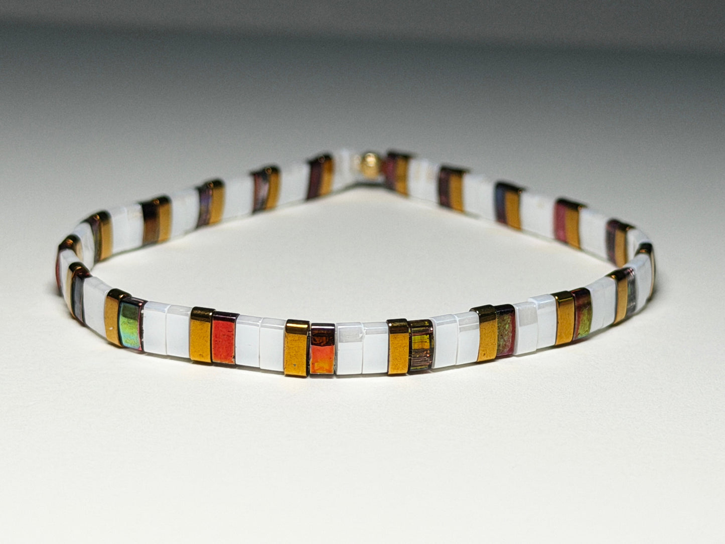 Equinox Stretch Bracelets Single (Mostly White)