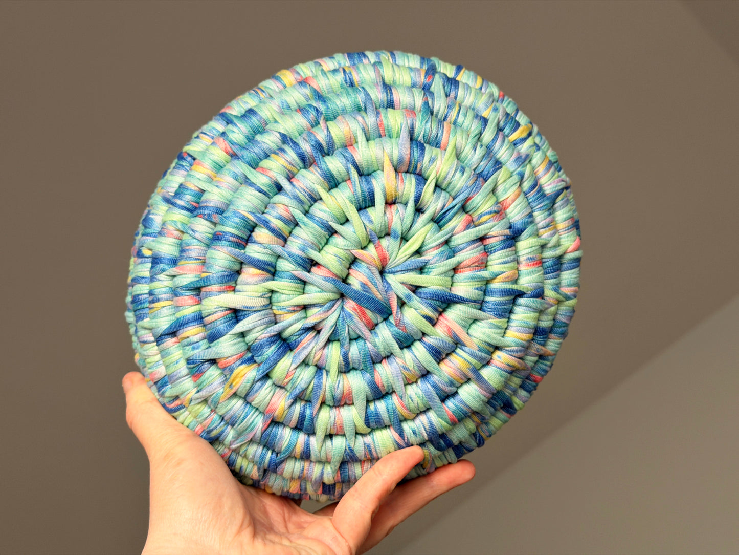 Large Ecoweave Fancy in Blue Basket
