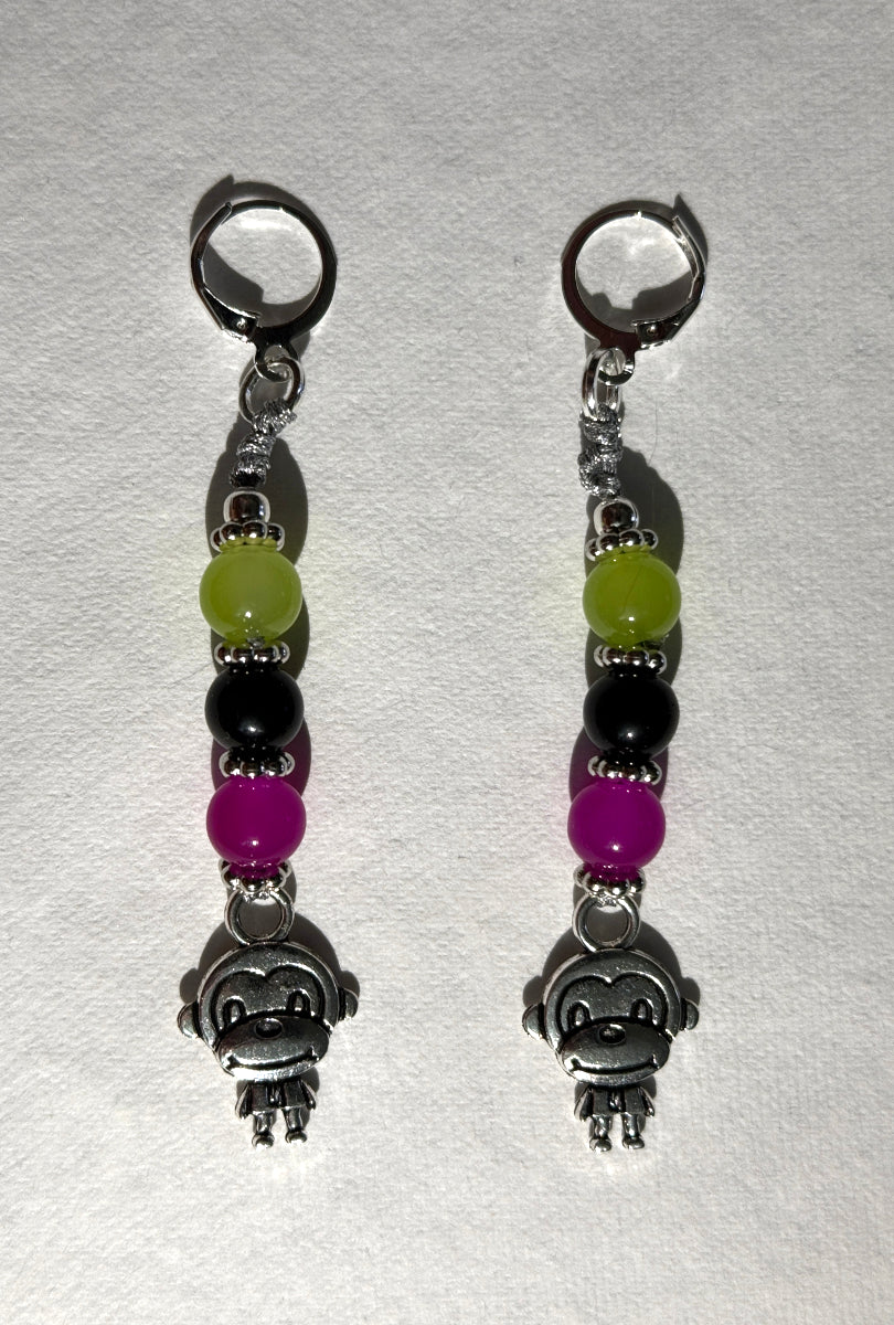 Banana Ball Savannah Banana, Firefighters, Party Animal and Tailgater Leverback Earrings