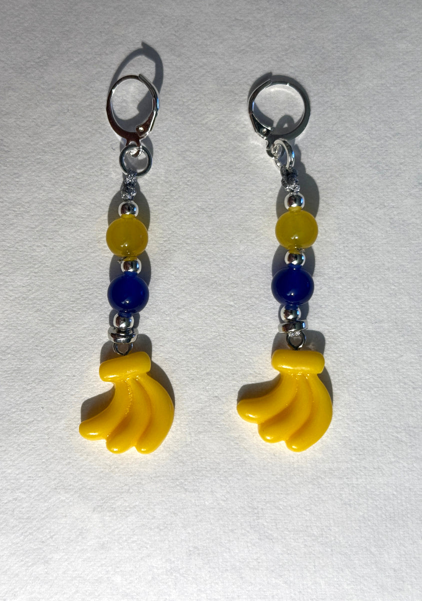 Banana Ball Savannah Banana, Firefighters, Party Animal and Tailgater Leverback Earrings