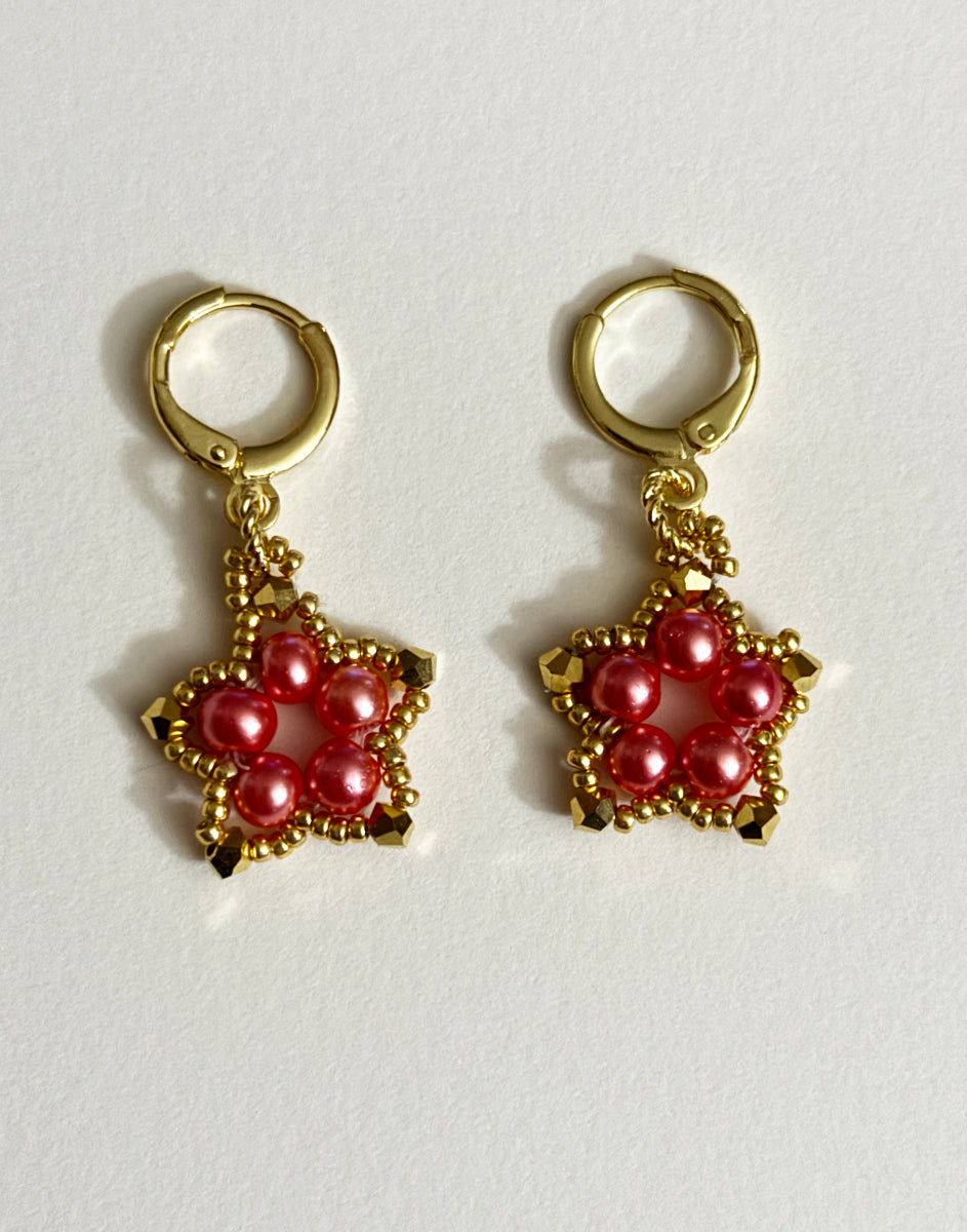 Wishing Star Leverback Earrings