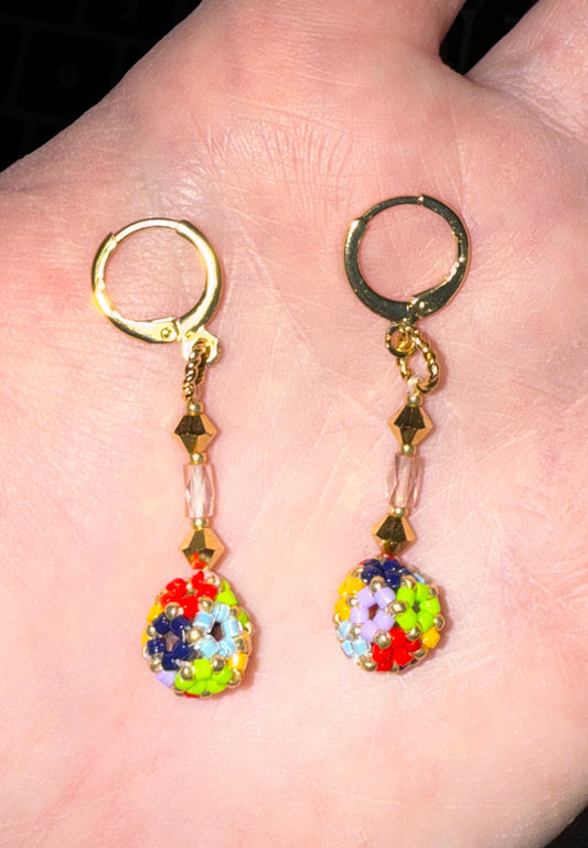 3D Flower Earrings