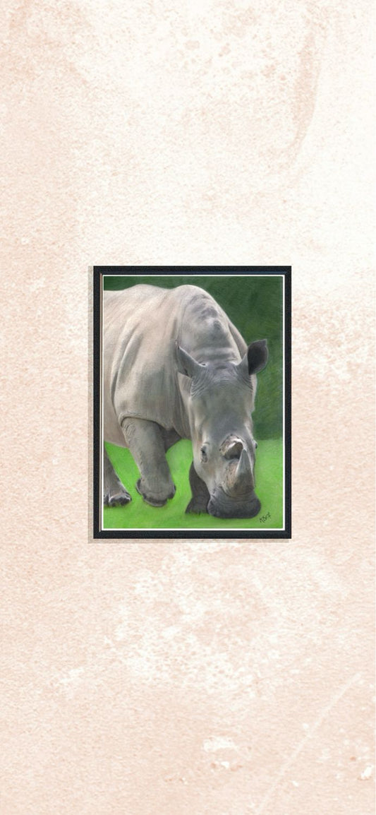 White Thunder Colored Pencil Art Print