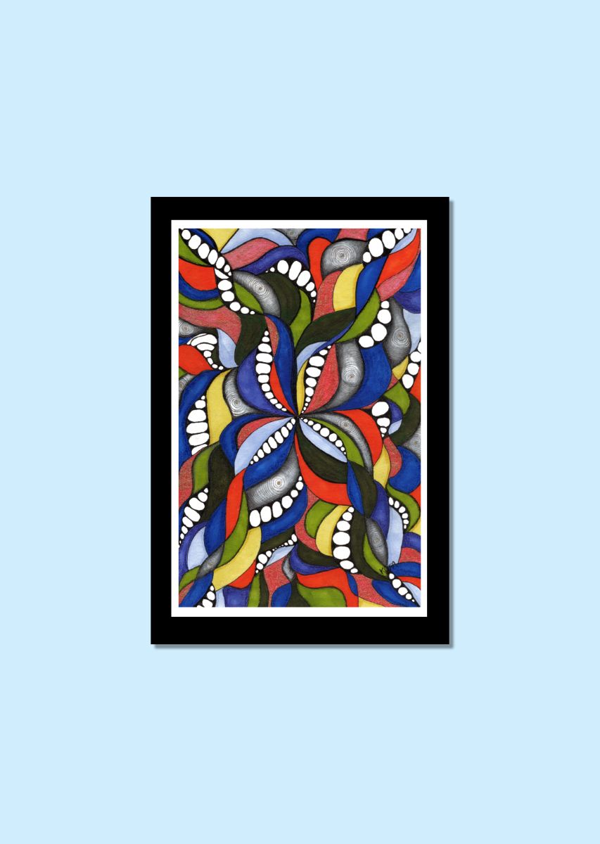 Smiles Abstract Art Print