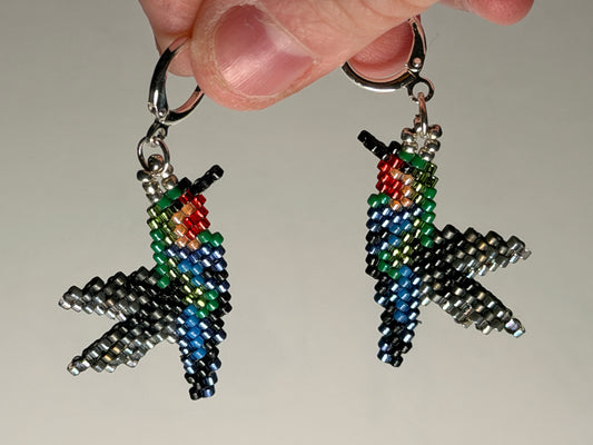 Hummingbird Leverback Earrings