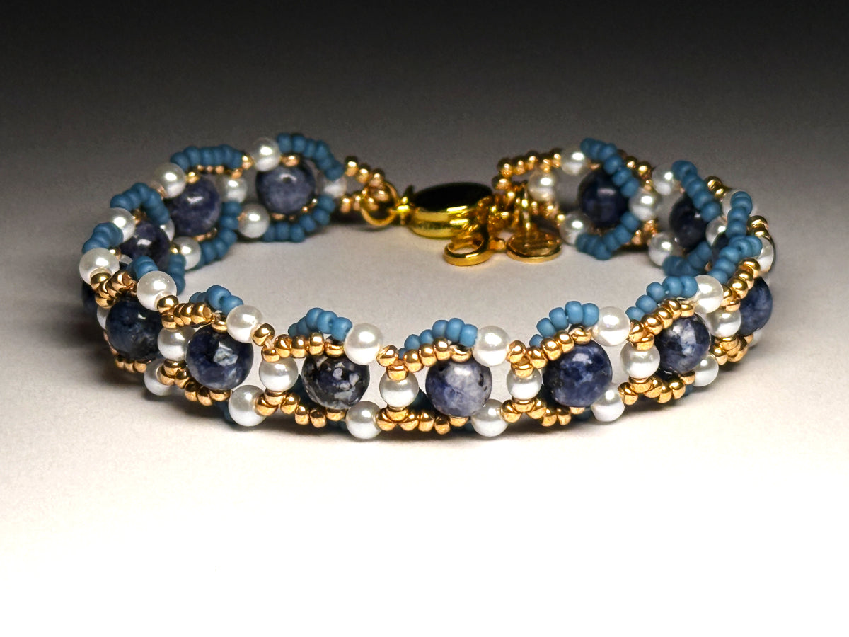 Sapphire Sun Magnetic Clasp Bracelet