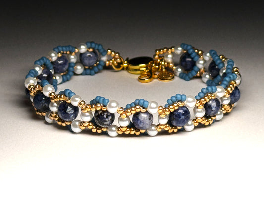 Sapphire Sun Magnetic Clasp Bracelet