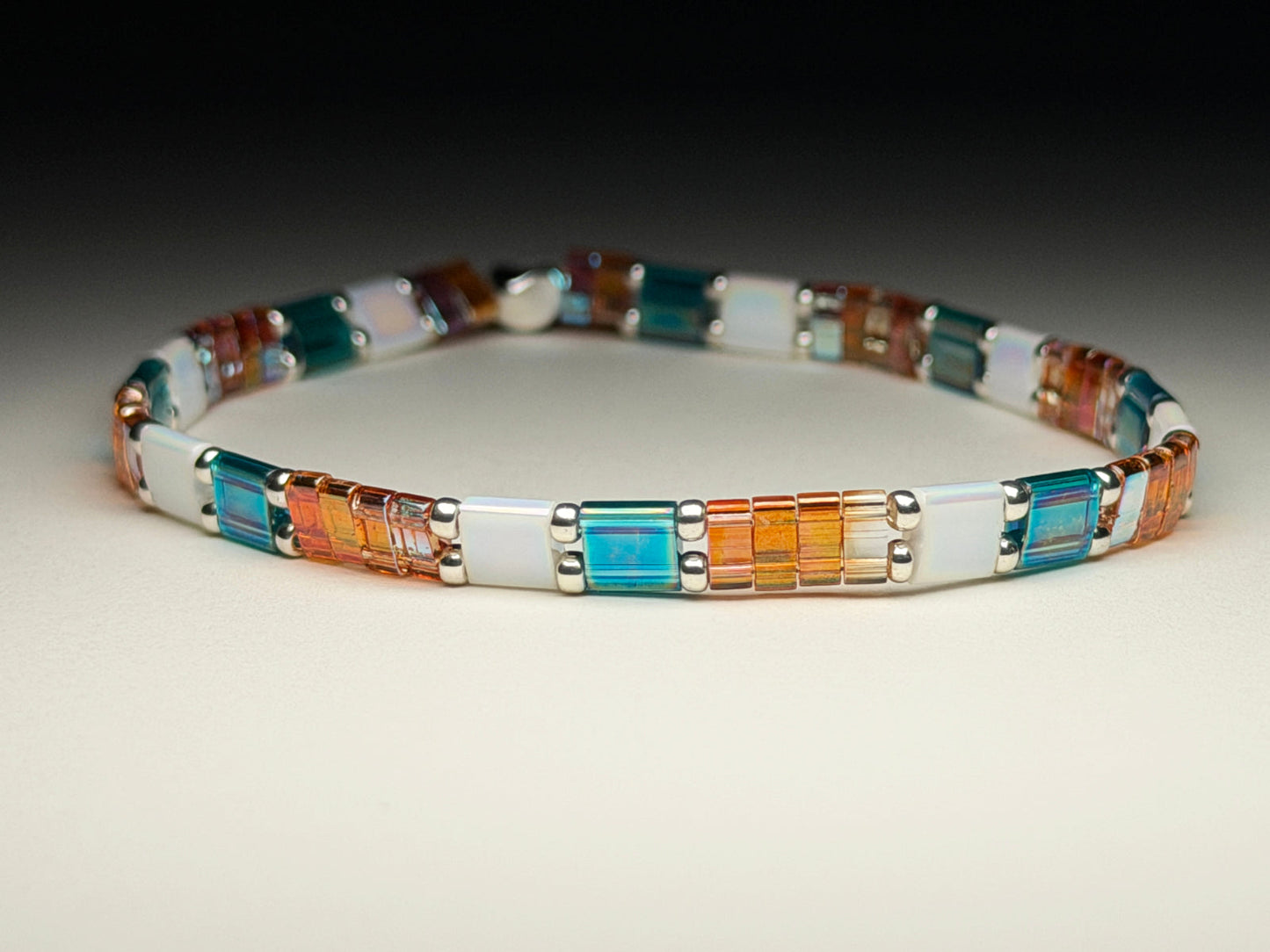Baja Blue Stretch And Stack Bracelets Horizon (7 inch)