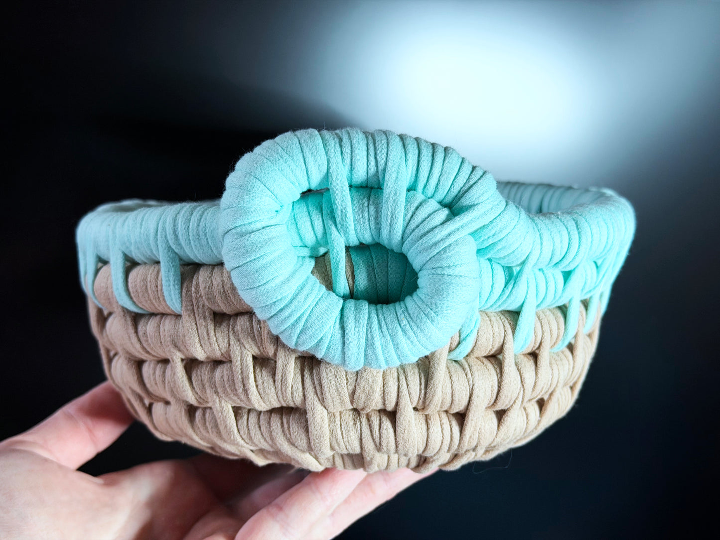 Ecoweave Blue and Brown Basket