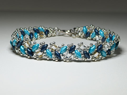 Greek Blue Toggle Bracelet