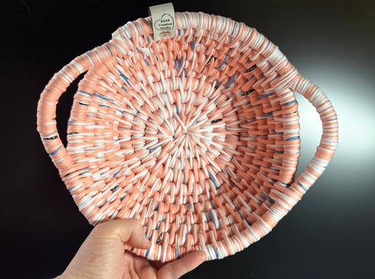 Large Coral Ecoweave Basket