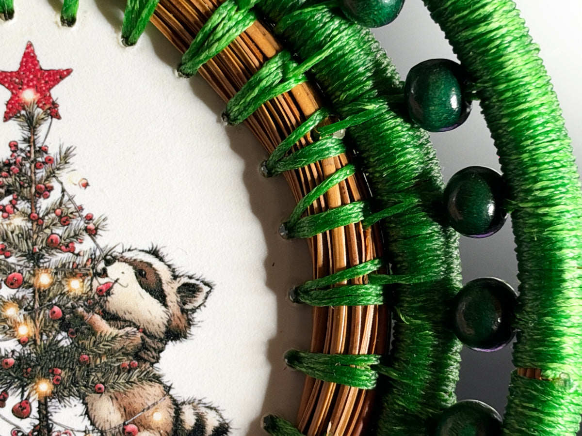 Rocking Horse Coiled Pine Needle Ornament