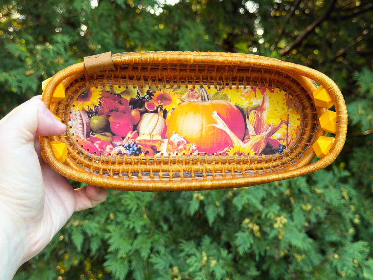 Specialty Coiled Pine Needle Cracker Basket