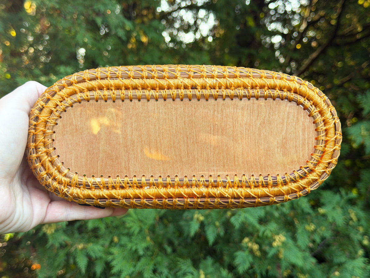 Specialty Coiled Pine Needle Cracker Basket