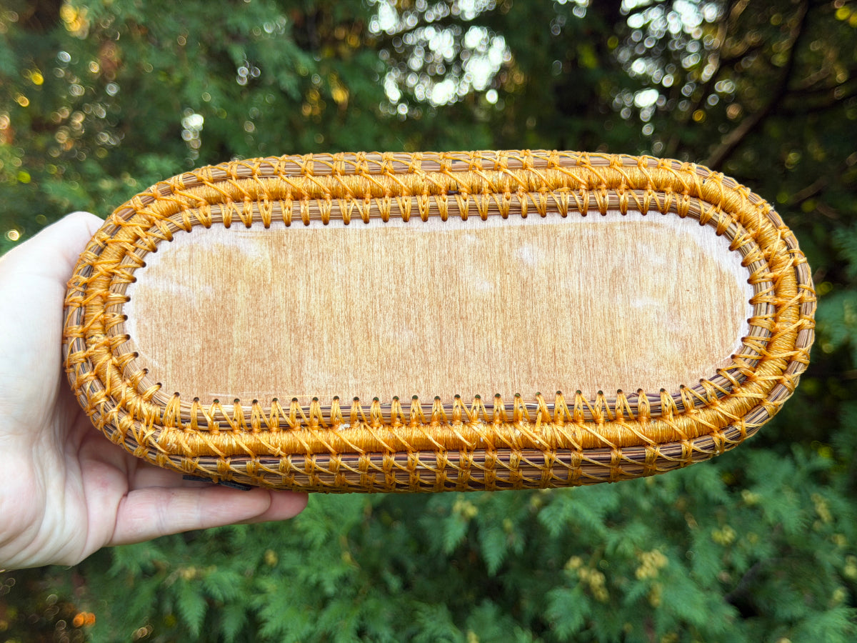 Specialty Coiled Pine Needle Cracker Basket