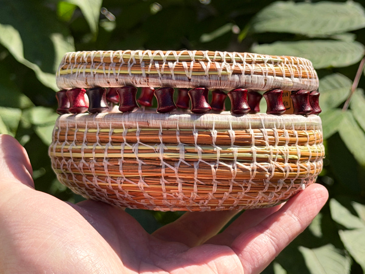 Friends Coiled Pine Needle Basket