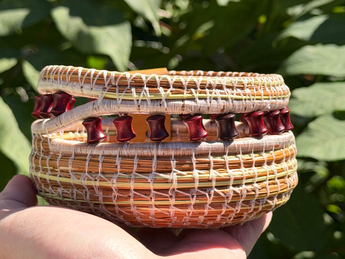 Friends Coiled Pine Needle Basket