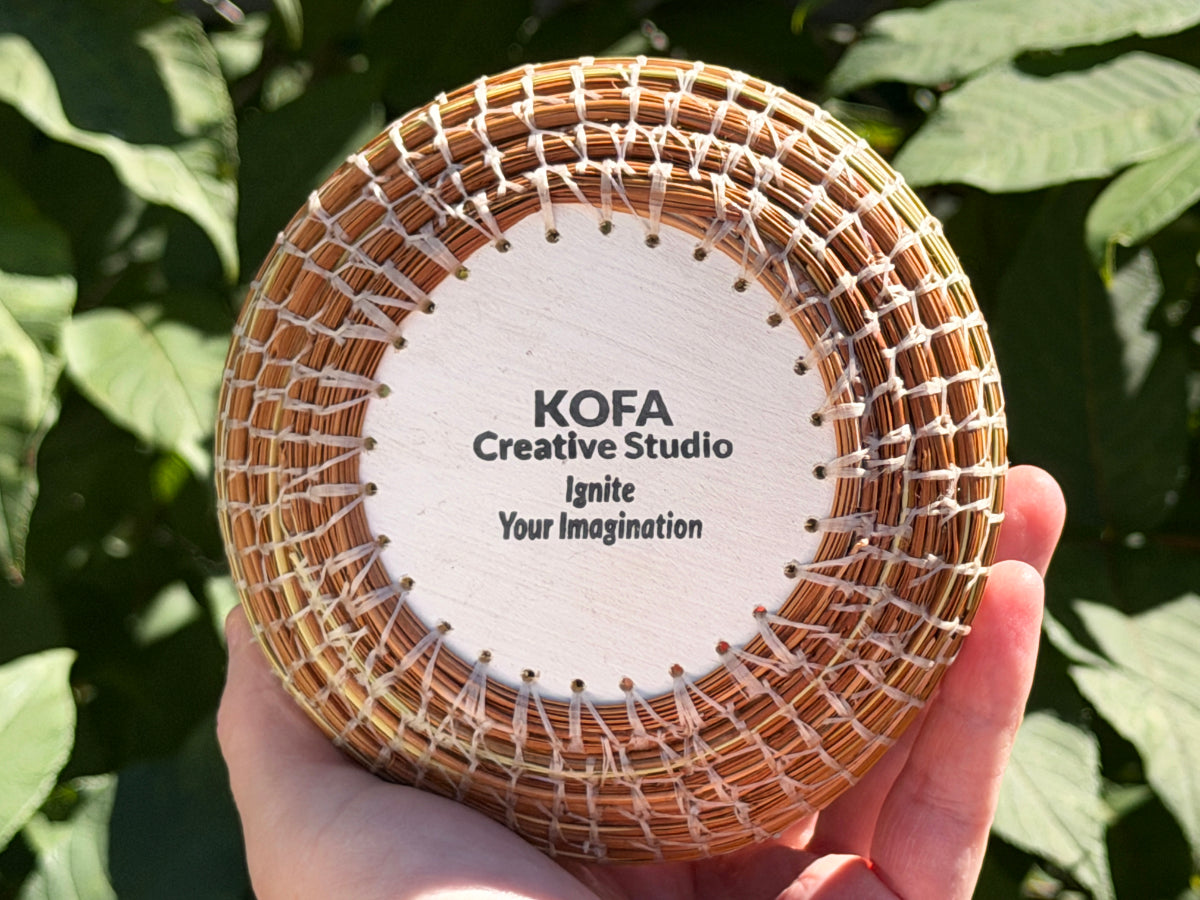 Friends Coiled Pine Needle Basket