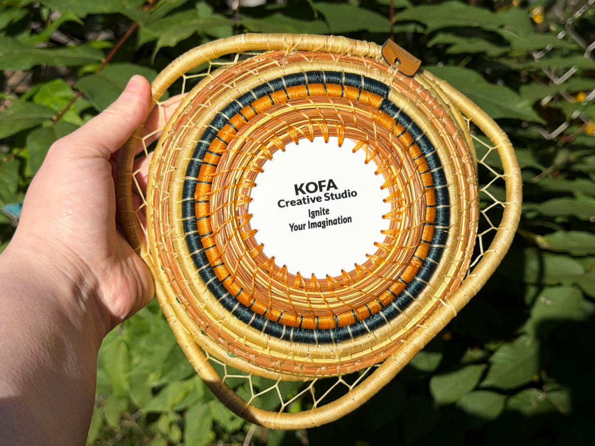 Dragonfly Coiled Pine Needle Basket