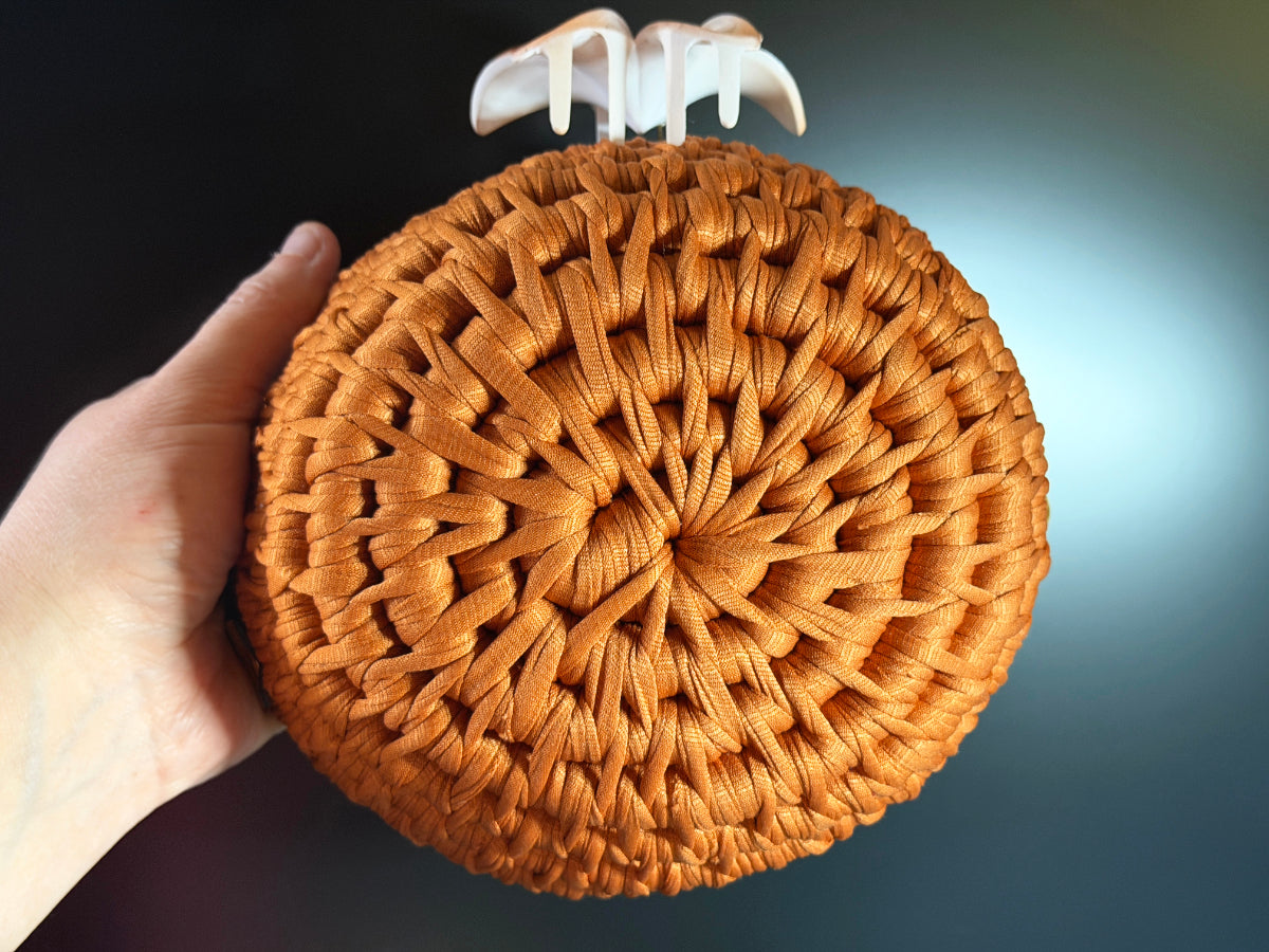 Premium Large Orange Ecoweave Basket