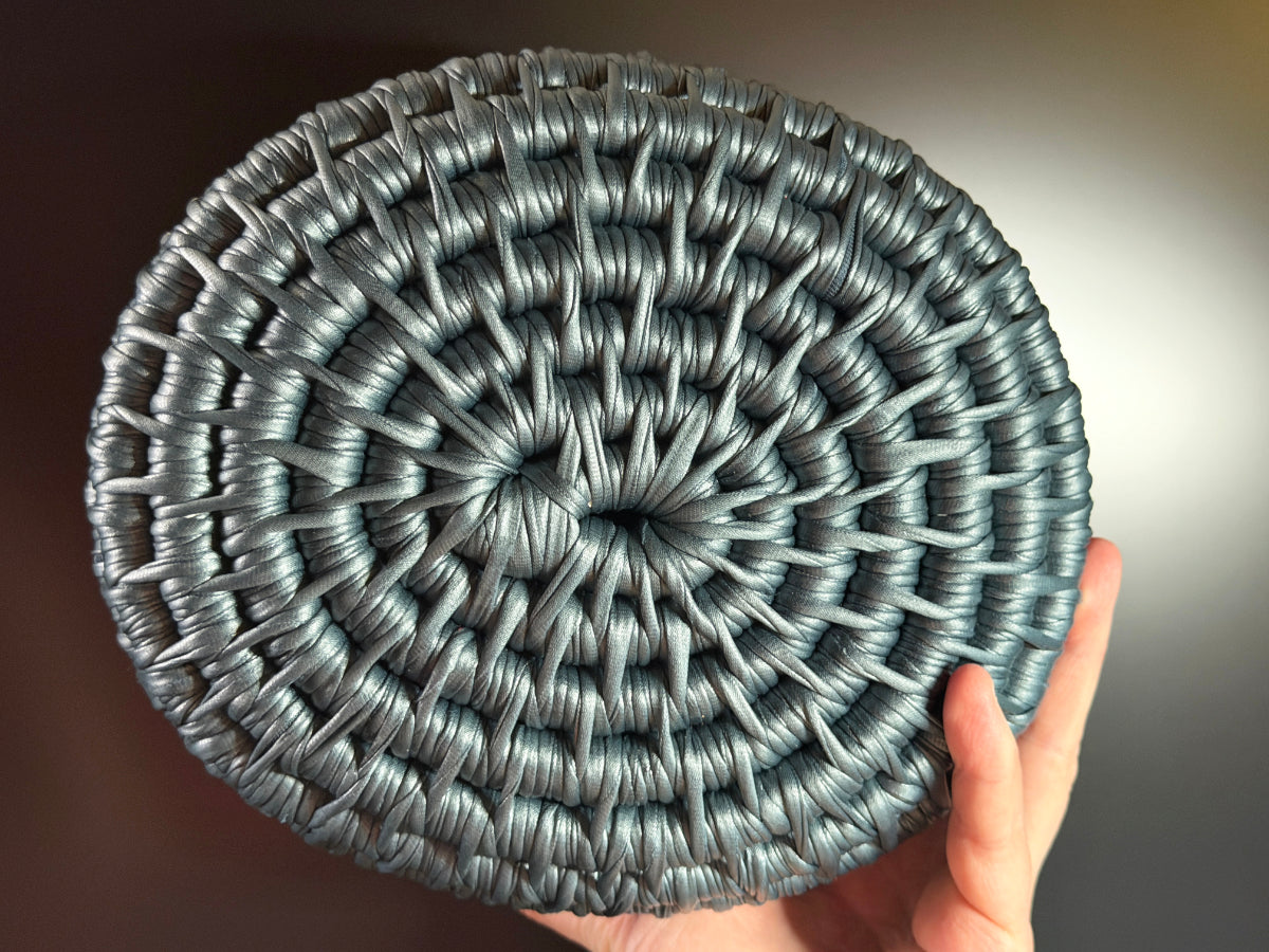Premium Large Blue Ecoweave Basket