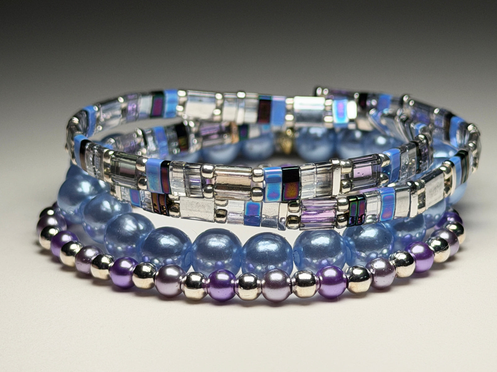 Purple Perfection Stretch And Stack Bracelets