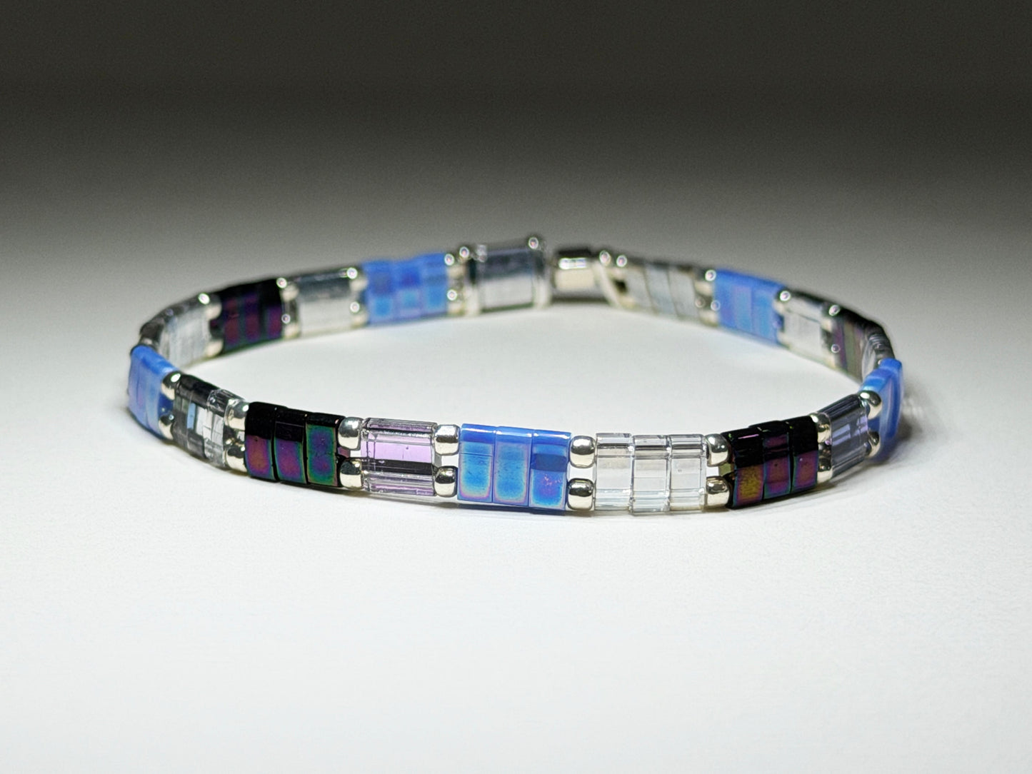 Purple Perfection Stretch And Stack Bracelets Single (Mostly Purple)