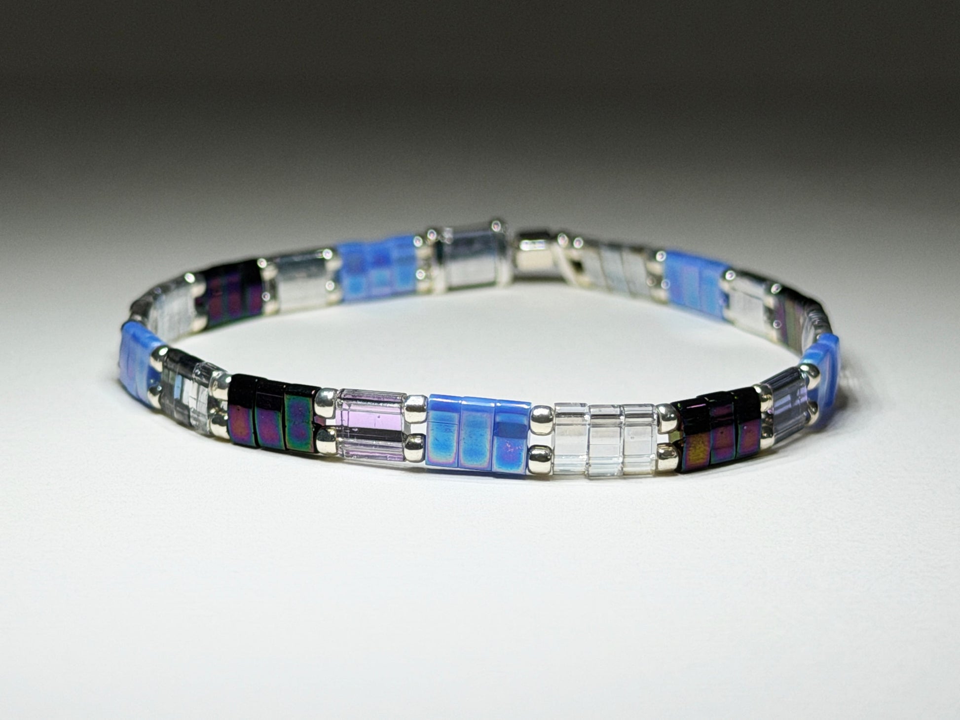 Purple Perfection Stretch And Stack Bracelets Single (Mostly Purple)