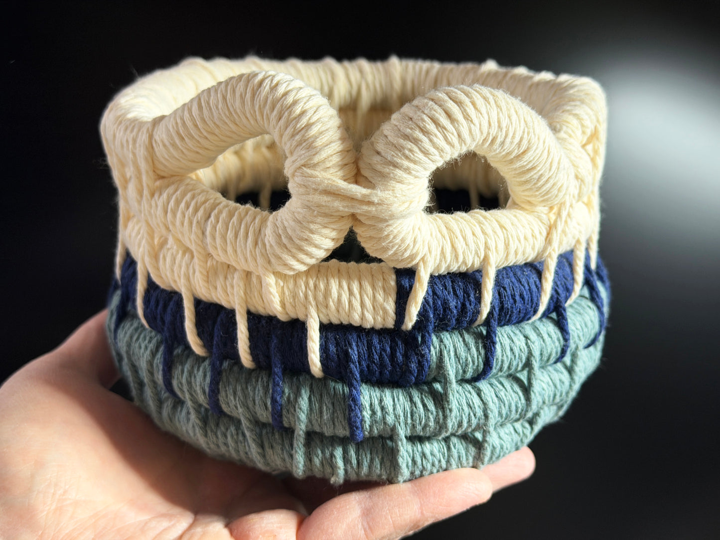 Ecoweave Tri-color Blue and White