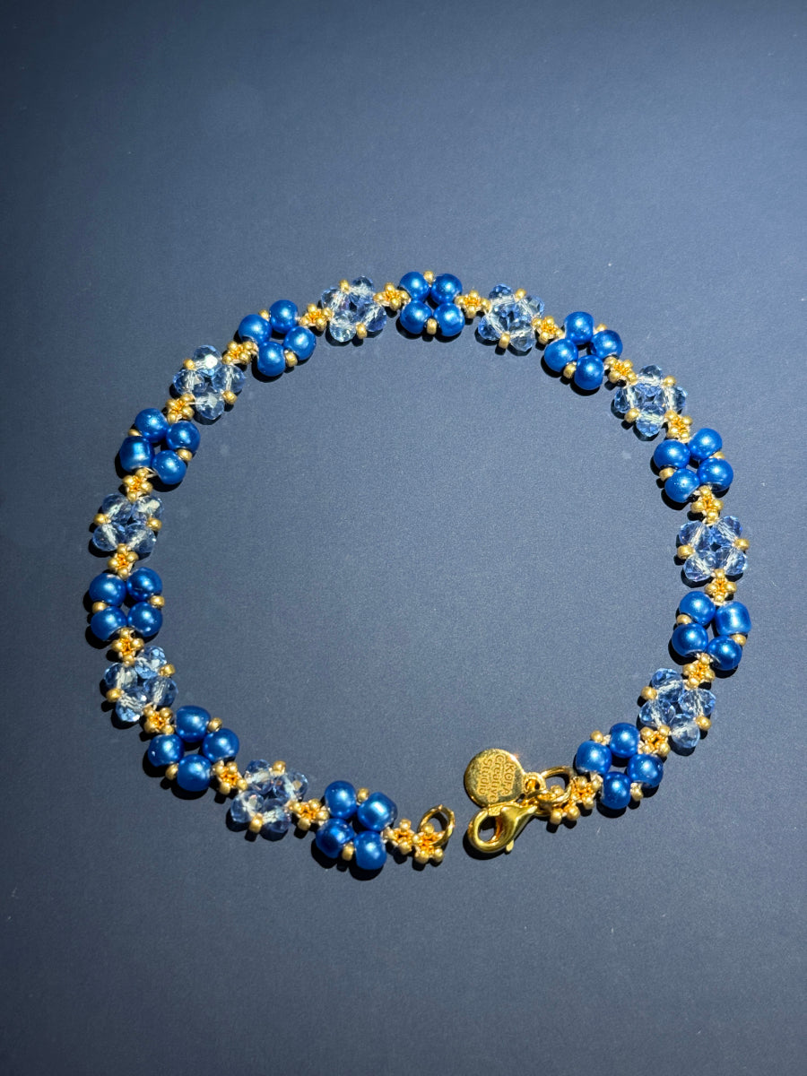 Elegant In Blue Spiral Bracelet