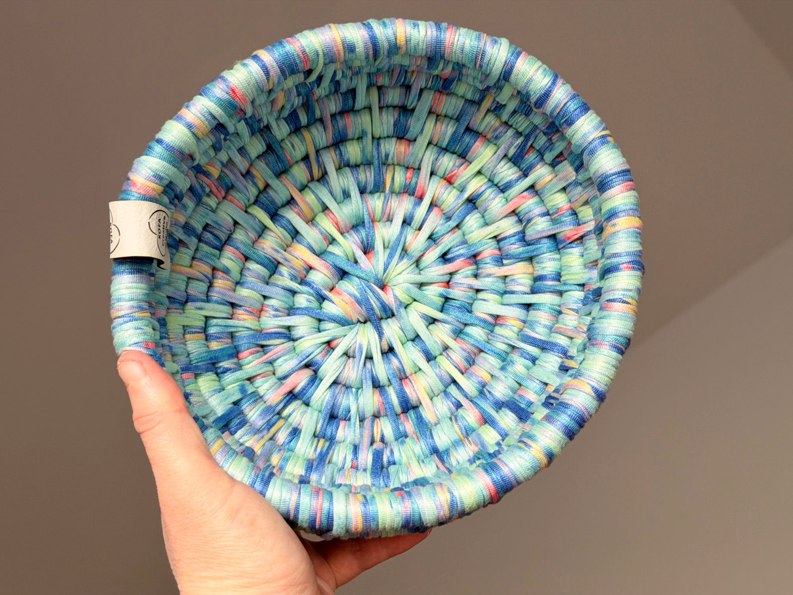 Large Ecoweave Fancy in Blue Basket