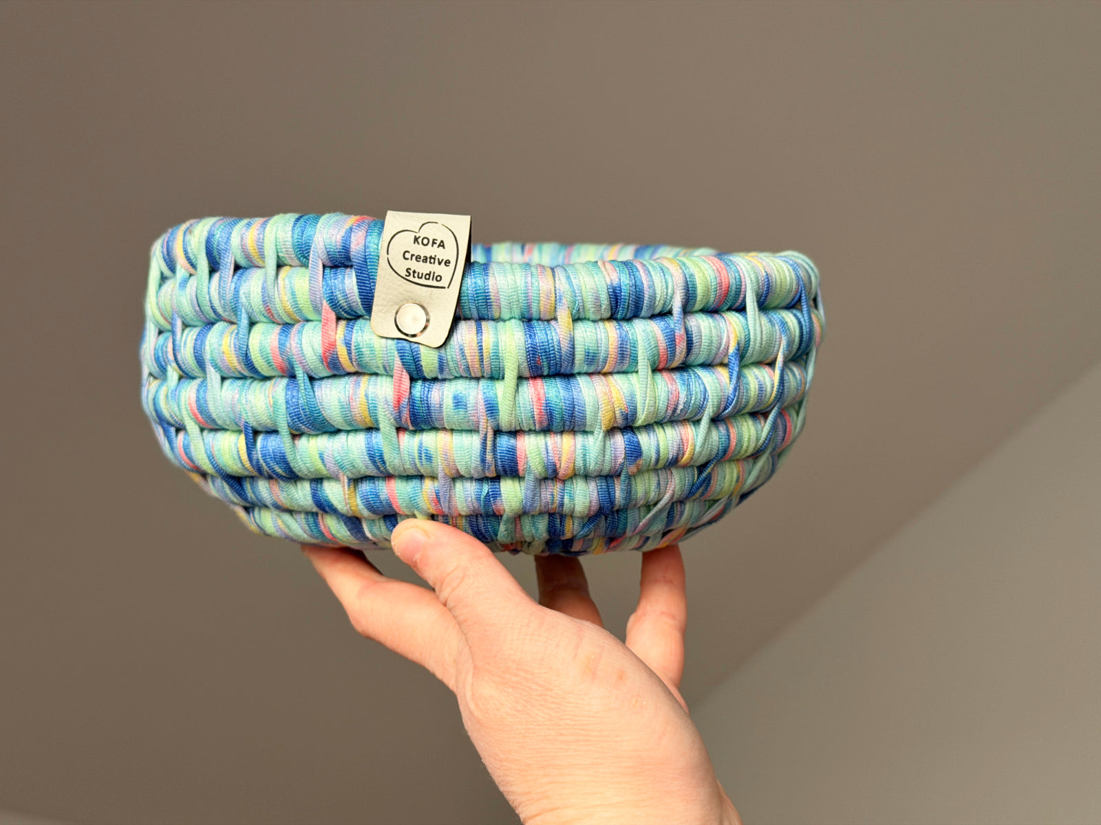 Large Ecoweave Fancy in Blue Basket