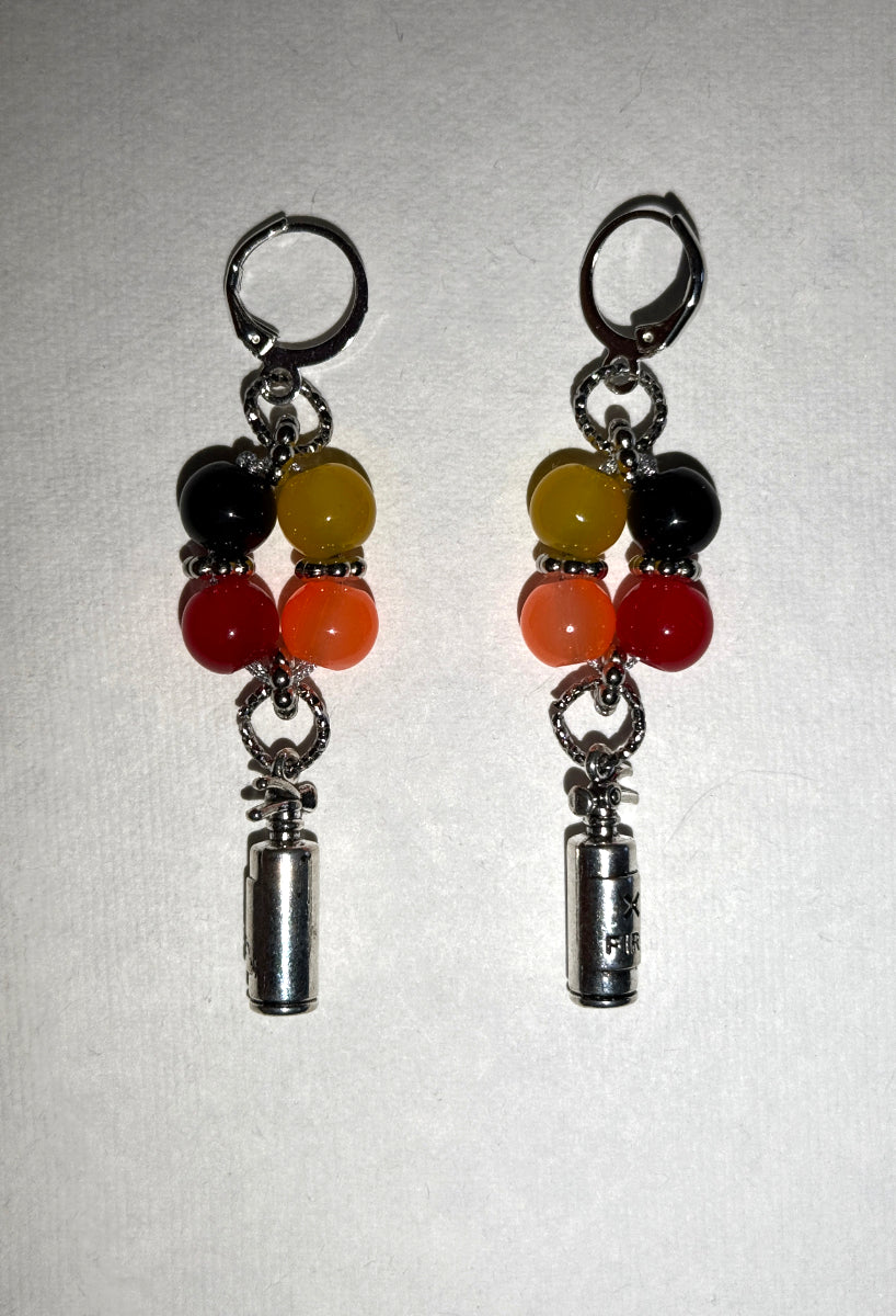 Banana Ball Savannah Banana, Firefighters, Party Animal and Tailgater Leverback Earrings